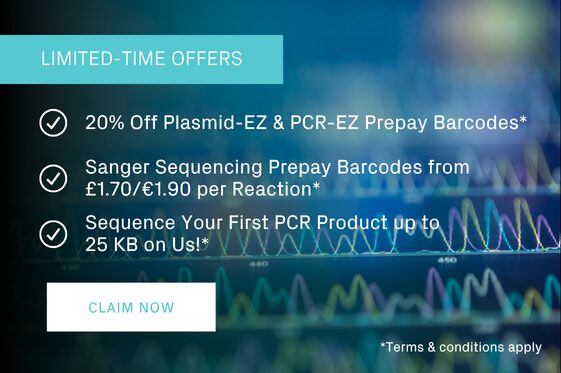 Promotion banner for Sanger Sequencing services