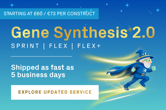 Promotion banner for Gene Synthesis 2.0