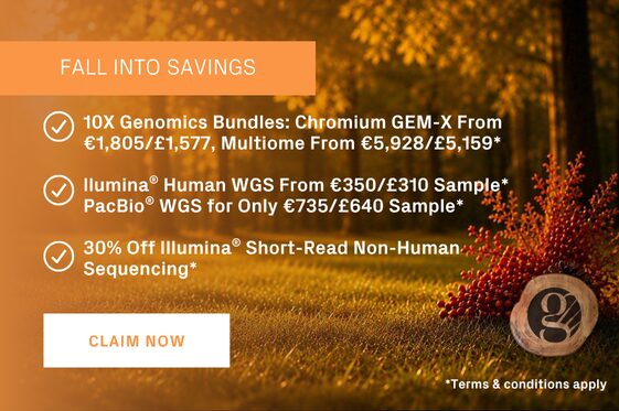 Promotion banner for Next Generation Sequencing services