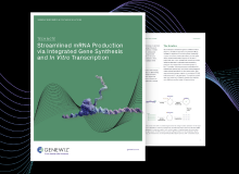 Thumbnail for tech note: mRNA Production via Integrated Gene Synthesis and In Vitro Transcription