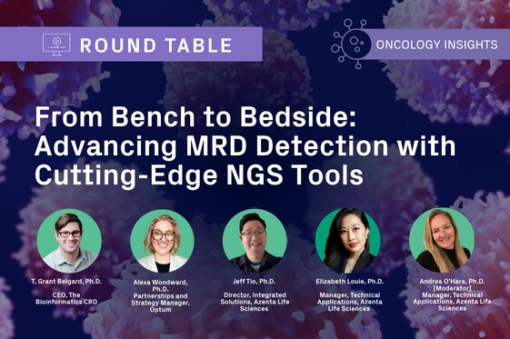 Thumbnail for webinar titled Advancing MRD Detection with Cutting-Edge NGS Tools