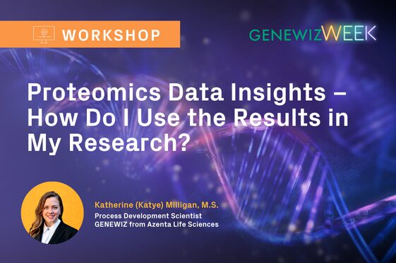 Thumbnail for webinar titled Proteomics Data Insights – How Do I Use the Results in My Research?