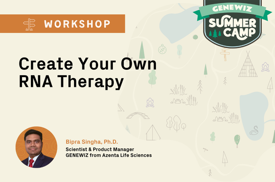 Thumbnail for webinar titled Create Your Own RNA Therapy