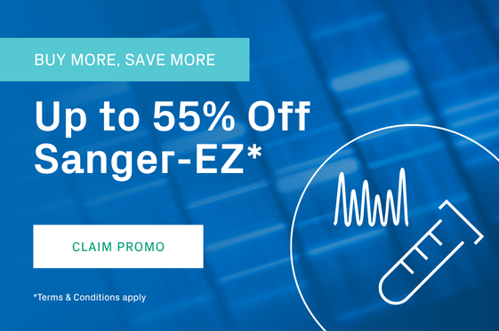 Banner for Sanger-EZ promotion