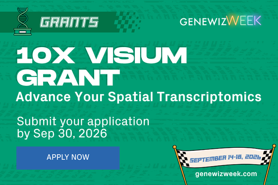 Promotion banner for GENEWIZ Week Visium HD Grant