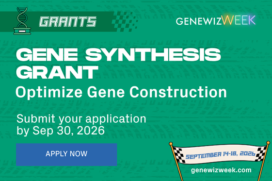Promotion banner for GENEWIZ Week Gene Synthesis Grant