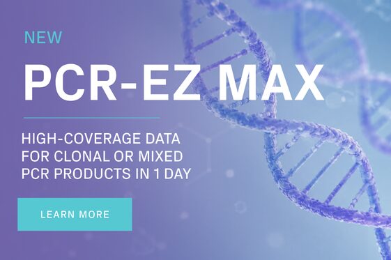 Promotion banner for PCR-EZ Max services